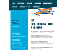 Tablet Screenshot of elektro-schirmer.com